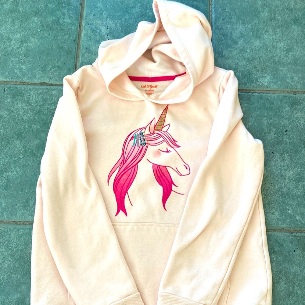 Cat and jack unicorn hoodie